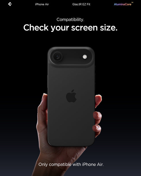 Spigen מגן מסך ל-iPhone Air – GLAS.tR EZ Fit (2 יח׳)